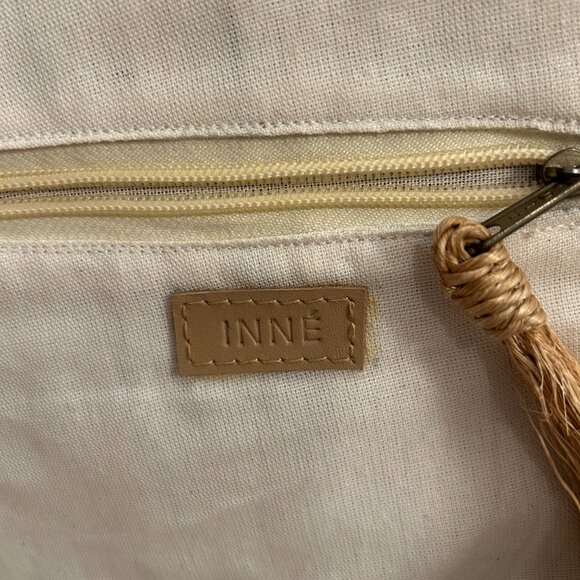 INNE Sola Maxi Bag - Natural Straw Raffia NEW - Picture 4 of 6